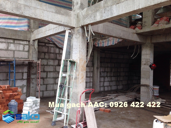 Hình ảnh công trình sử dụng gạch bê tông nhẹ AAC xây nhà trọ cho thuê