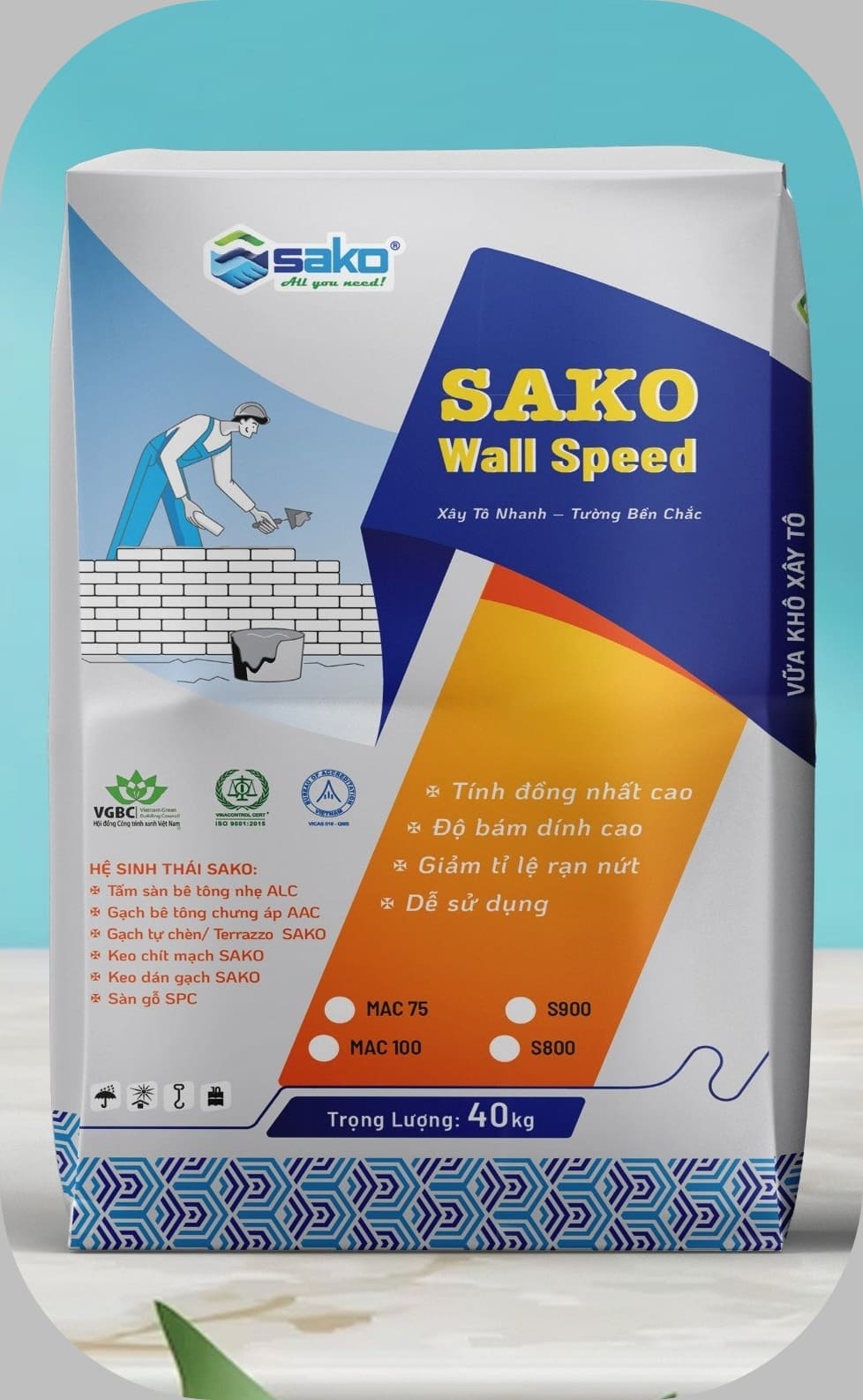 Tại Sao Nên Chọn Vữa Xây Skimcoat Sako S900?