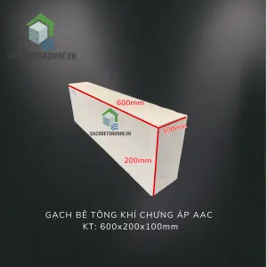 Alternative view of Gạch AAC 600x300x100mm