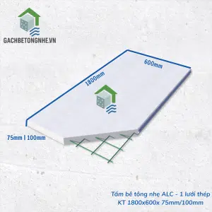 Tấm Panel 1800x600x75mm - 1 lưới thép