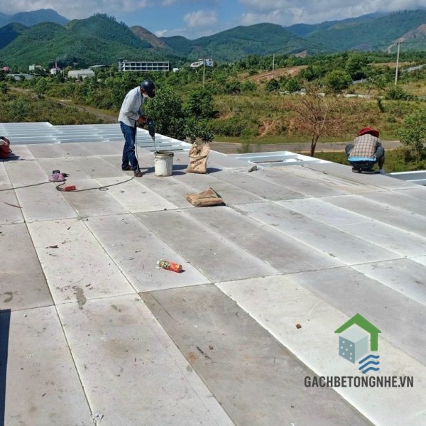Tấm AAC 1200x600x100mm - 1 lưới thép - Hình ảnh 4