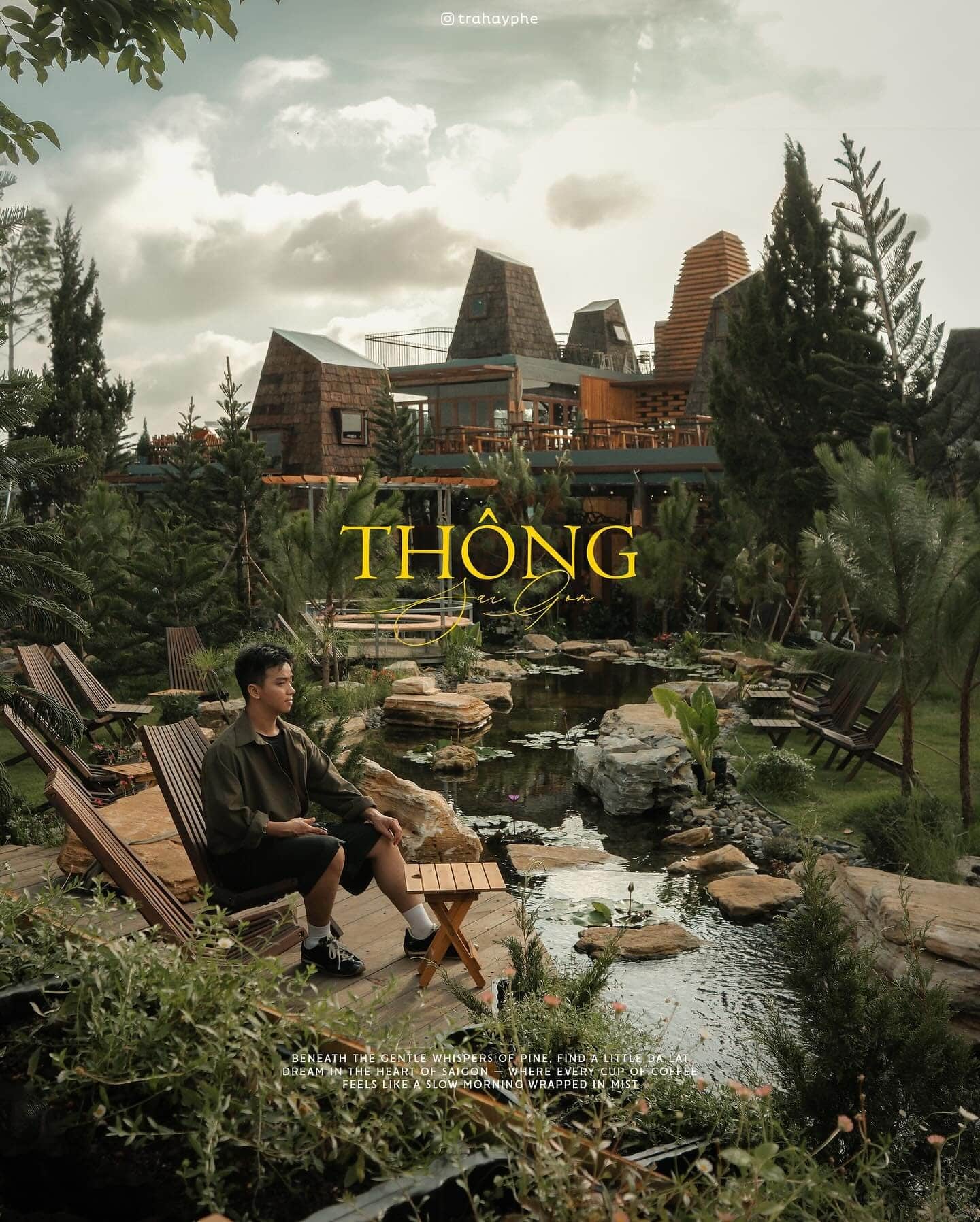 THÔNG SÀI GÒN, Quán cà phê xây bằng gạch AAC tại 114/190A, Tô Ngọc Vân, Phường 15, Gò Vấp.