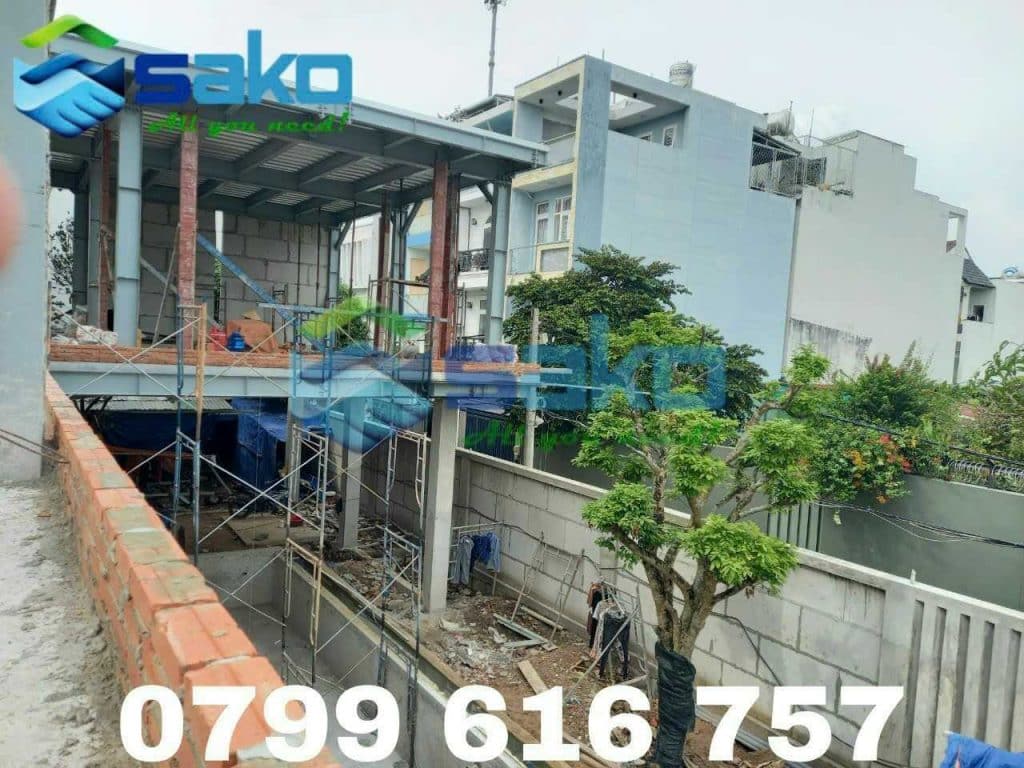 Nhà thép tấm Bê tông khí ALC tại Gò Vấp, đòng bộ vật tư toàn công trình