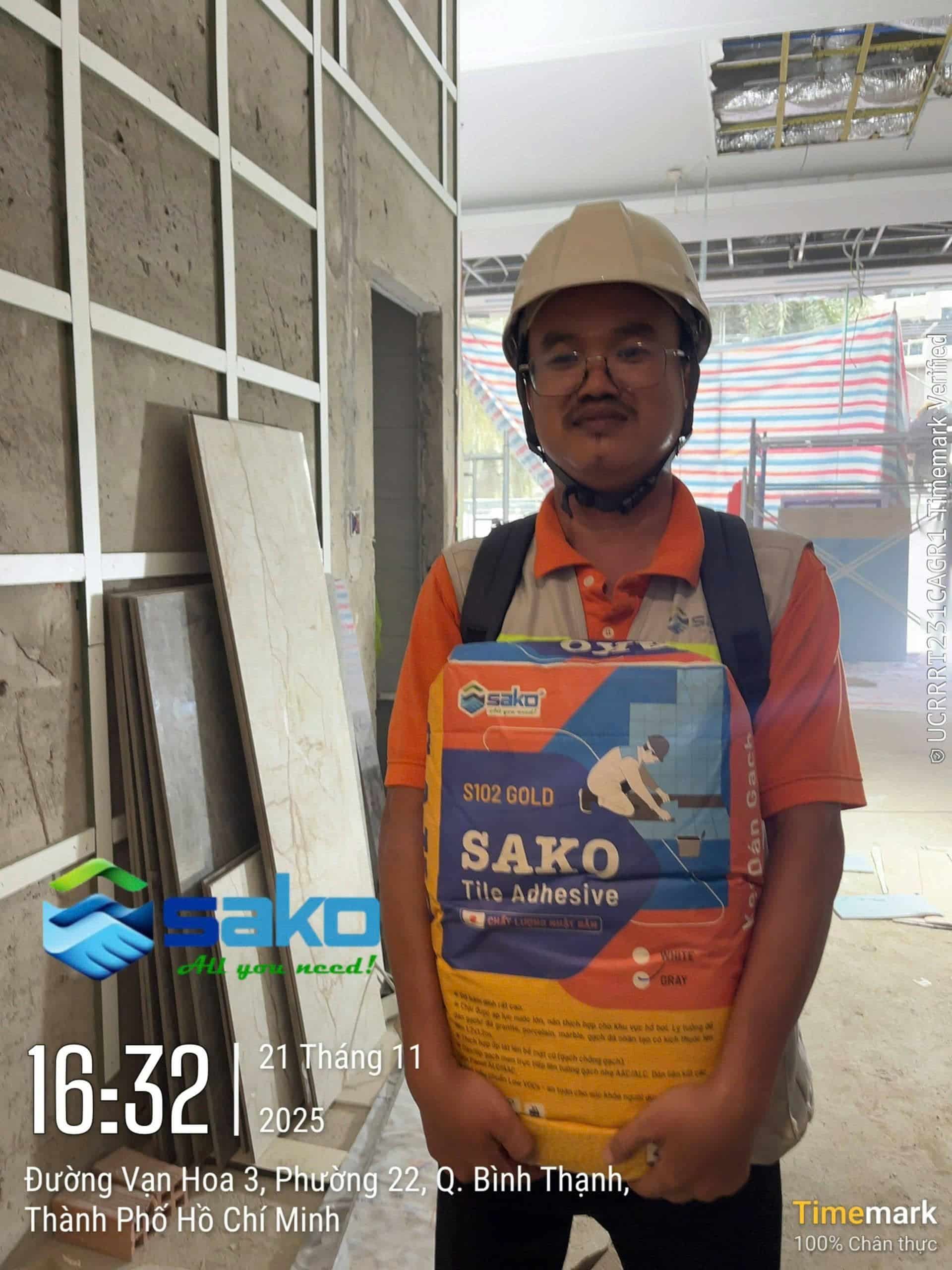 Keo dán Gạch S102 GOLD cho Vinhomes Tân Cảng