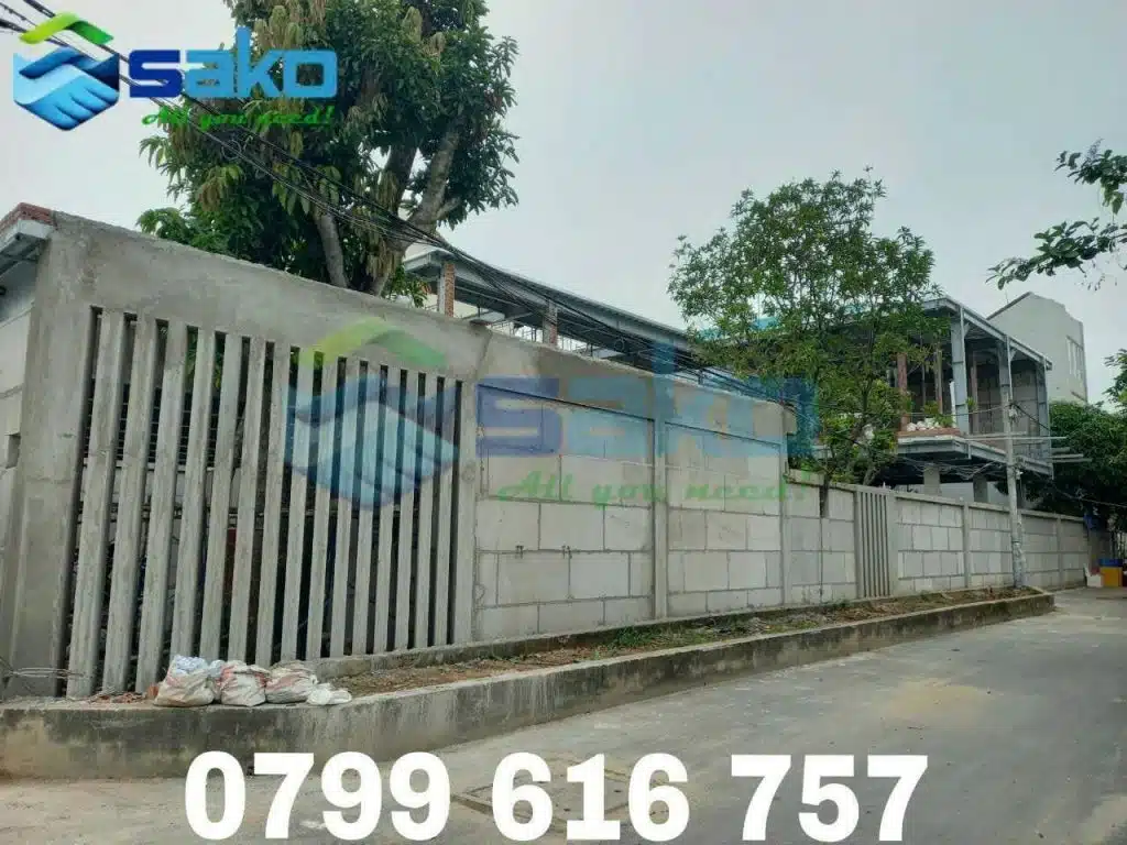 Tường rào bằng tấm ALC đồng bộ vật tư cho cả công trình