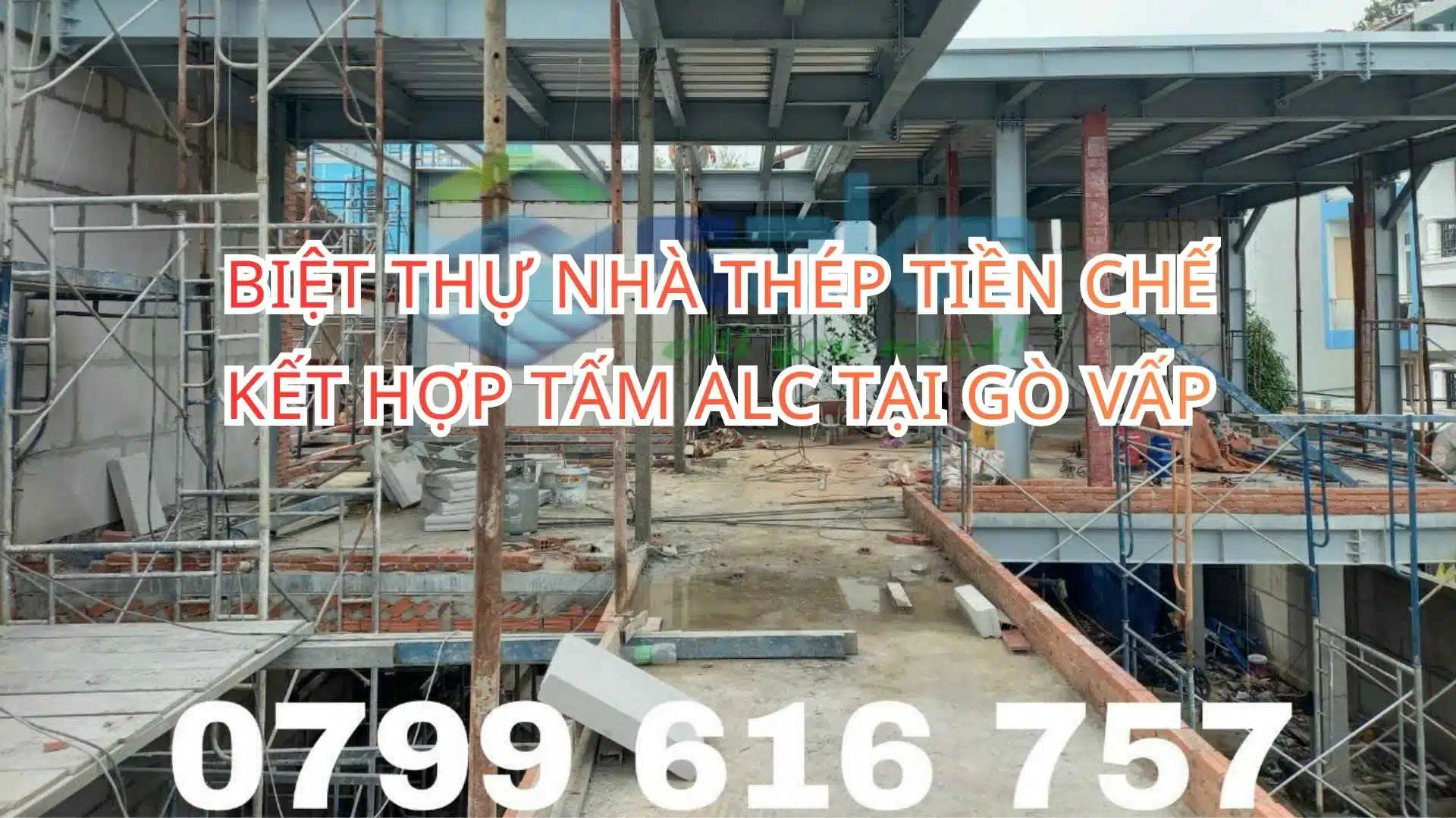 Biệt thự nhà thép tấm bê tông khí ALc Gò Vấp năm 2023