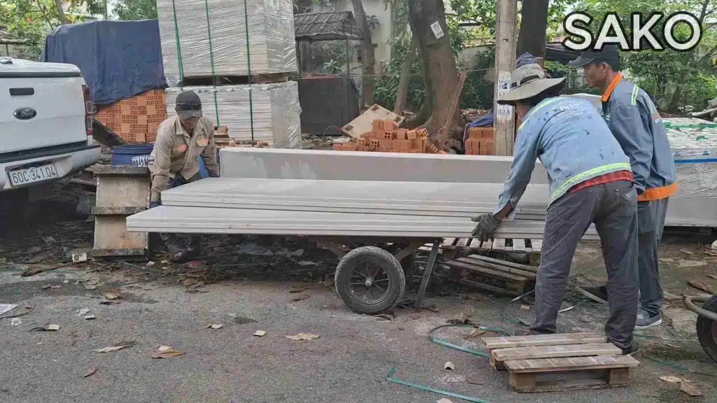 NHÀ PHỐ KHUNG THÉP TẤM BÊ TÔNG KHÍ ALC