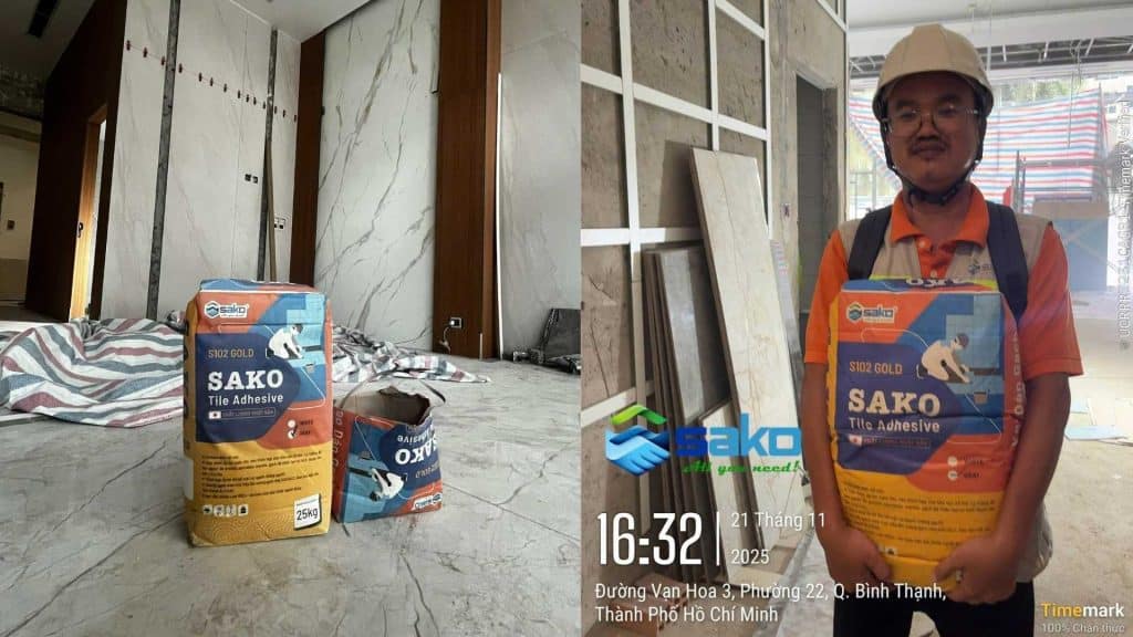 Keo Dán Gạch S102 GOLD cho Vinhomes Tân Cảng