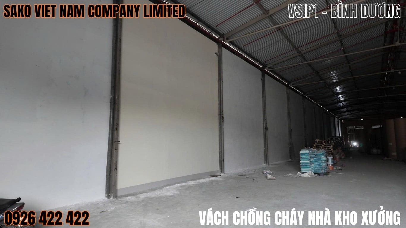 Vách ngăn bằng gạch AAC chống cháy đang được các dự án kho xưởng sử dụng ngày mỗi phổ biến
