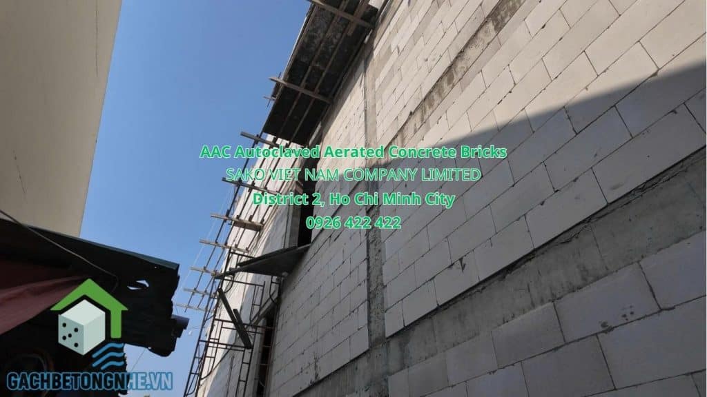 Gạch AAC chống nóng, xây nhà phố