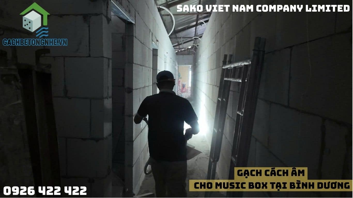 Gạch cách âm AAC đang là phương án tối ưu nhất cho hệ thống Music Box