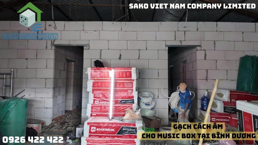 Gạch AAC xây quán karaoke