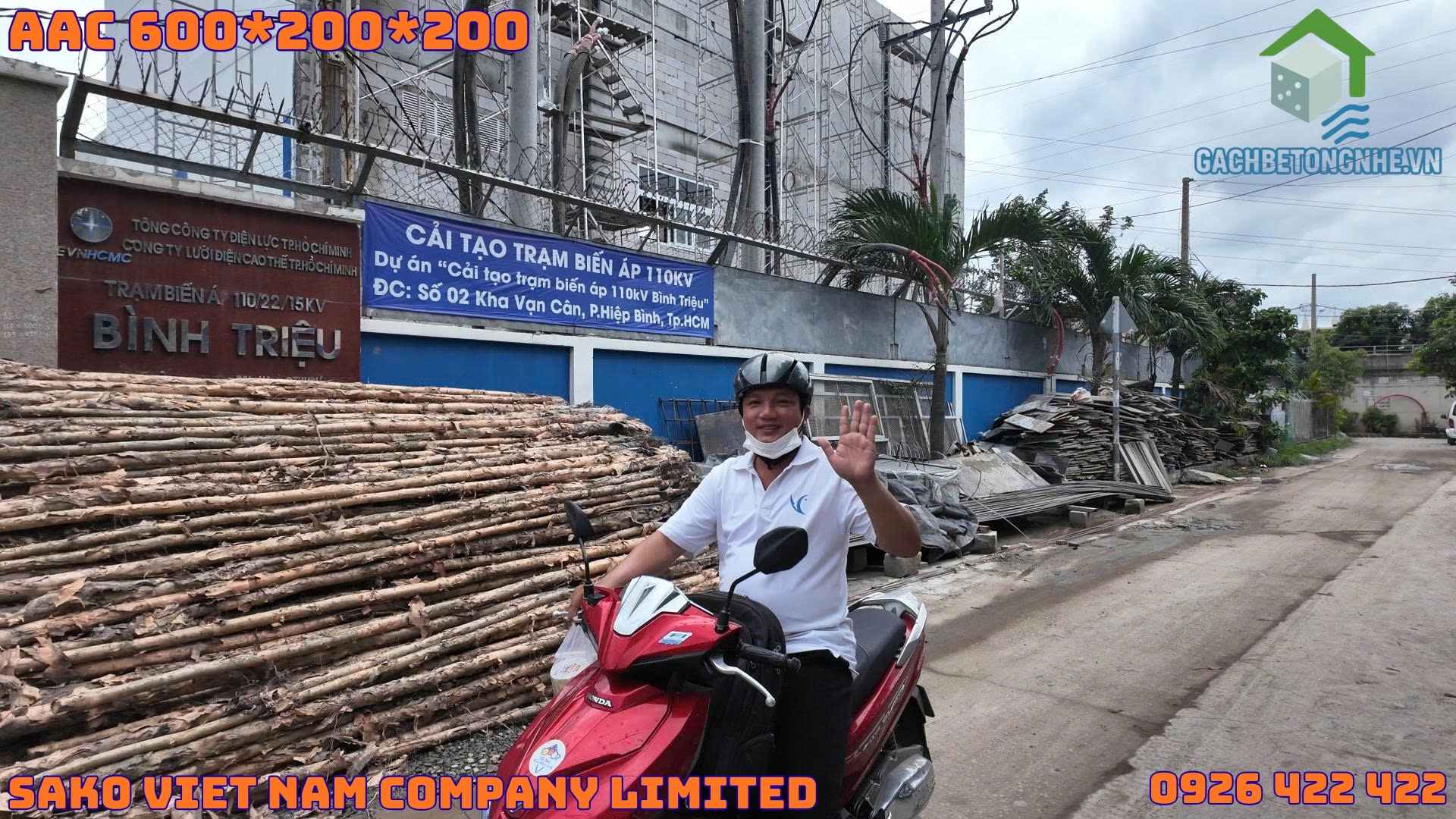 Gạch AAC cải tạo trạm biến áp: Giải pháp tối ưu cho công trình 110kV Bình Triệu