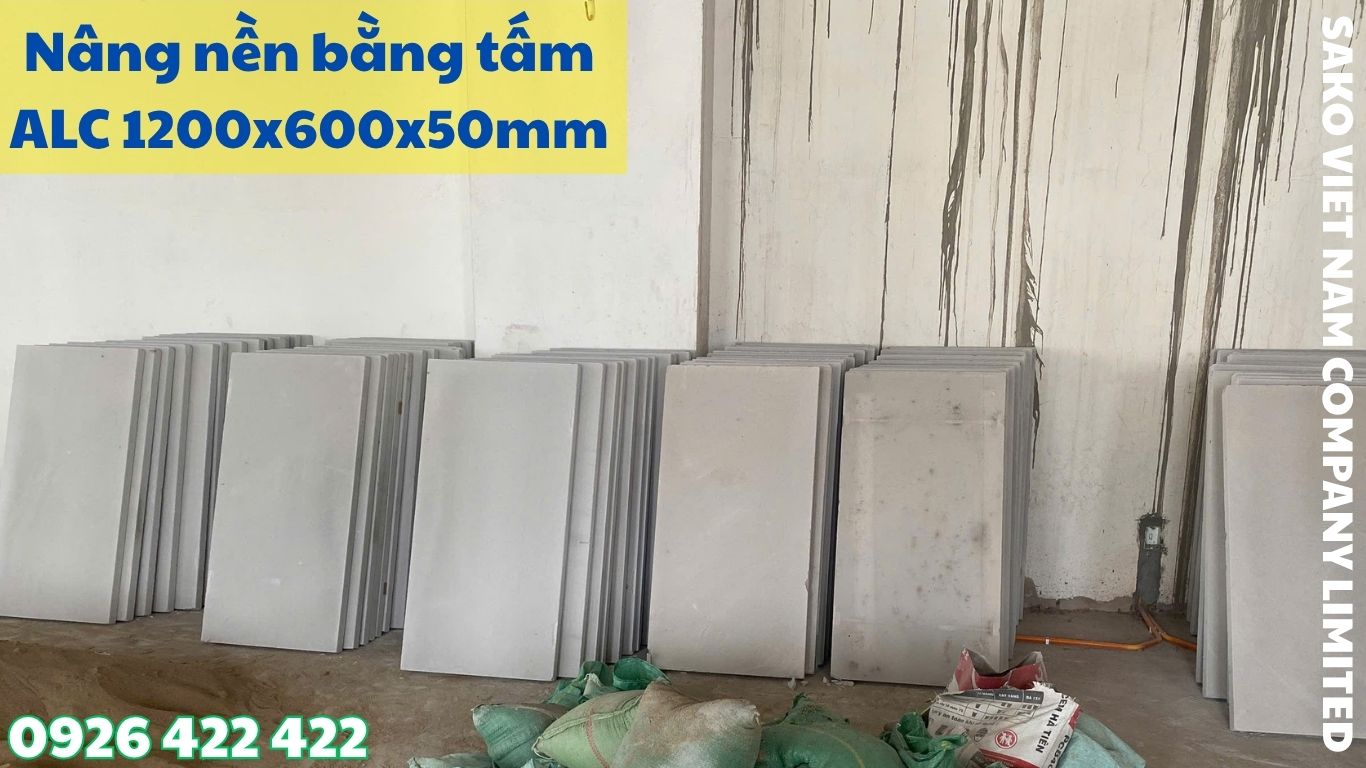 Tấm ALC nâng nền tại dự án cải tạo nhà dịch vụ