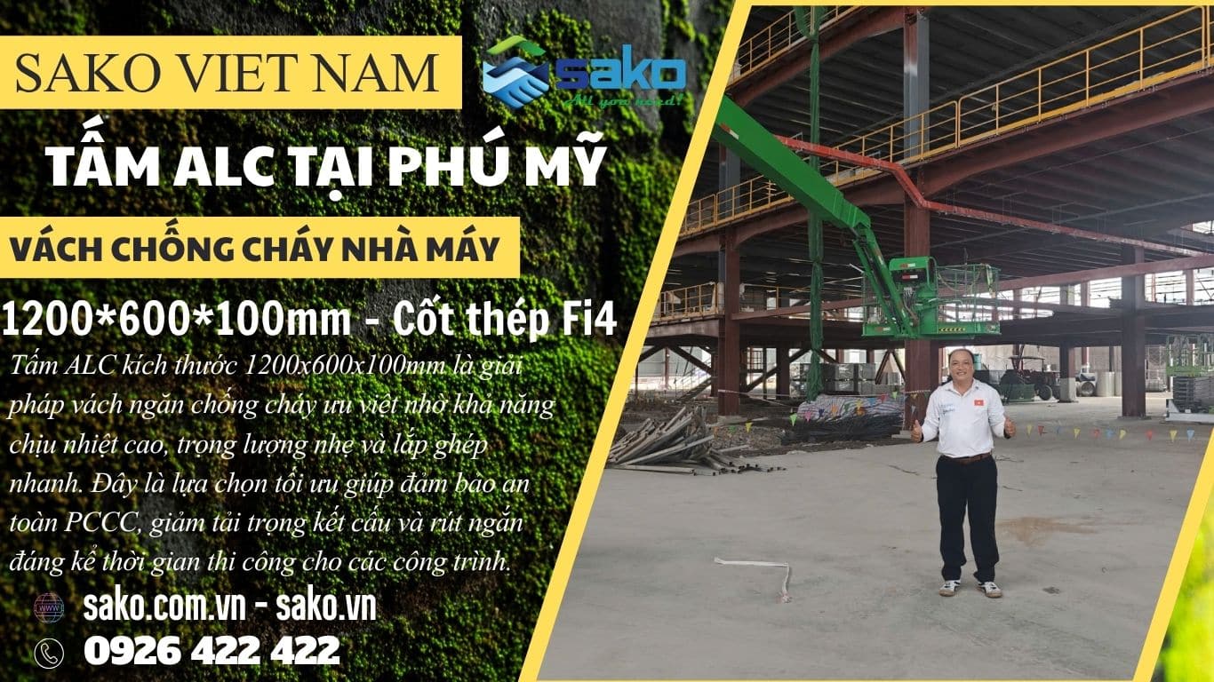 Tấm bê tông khí tại Bà Rịa Vũng Tàu - KCN Phú Mỹ 1