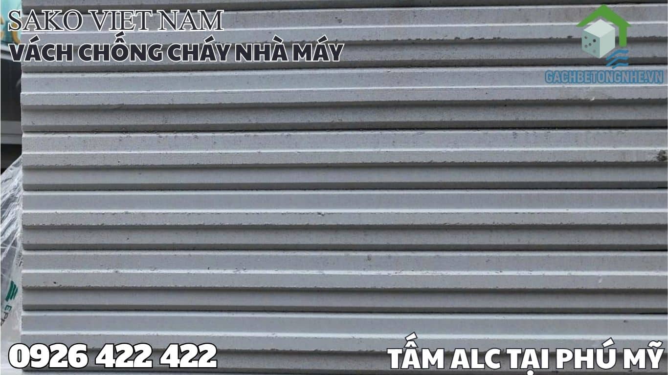 Tấm bê tông khí tại Bà Rịa Vũng Tàu - KCN Phú Mỹ 1