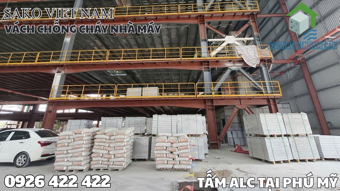 Tấm bê tông khí tại Bà Rịa Vũng Tàu - KCN Phú Mỹ 1